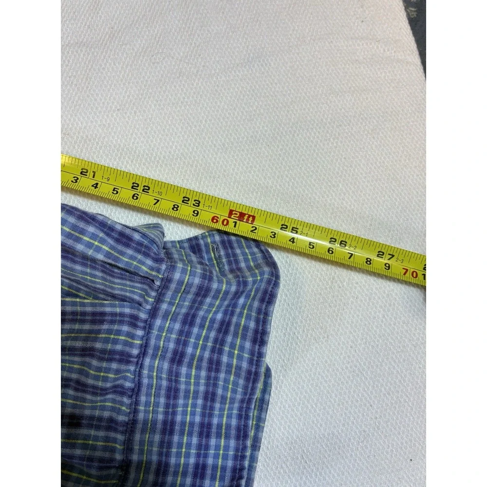 Vintage Polo Ralph Lauren Marlowe Shirt XL Mens‎ Blue Purple Plaid Button Down